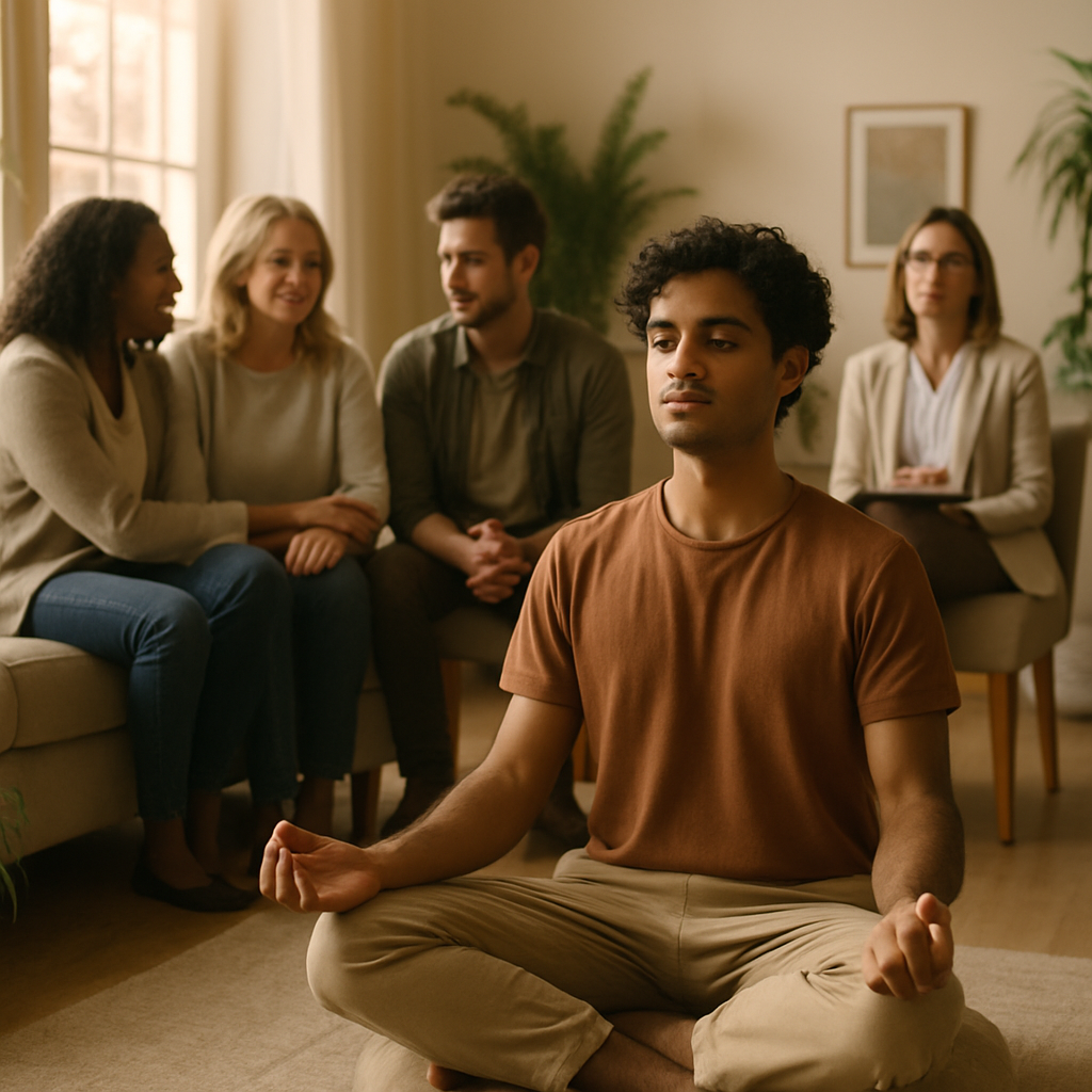 Visual representing mental health support strategies